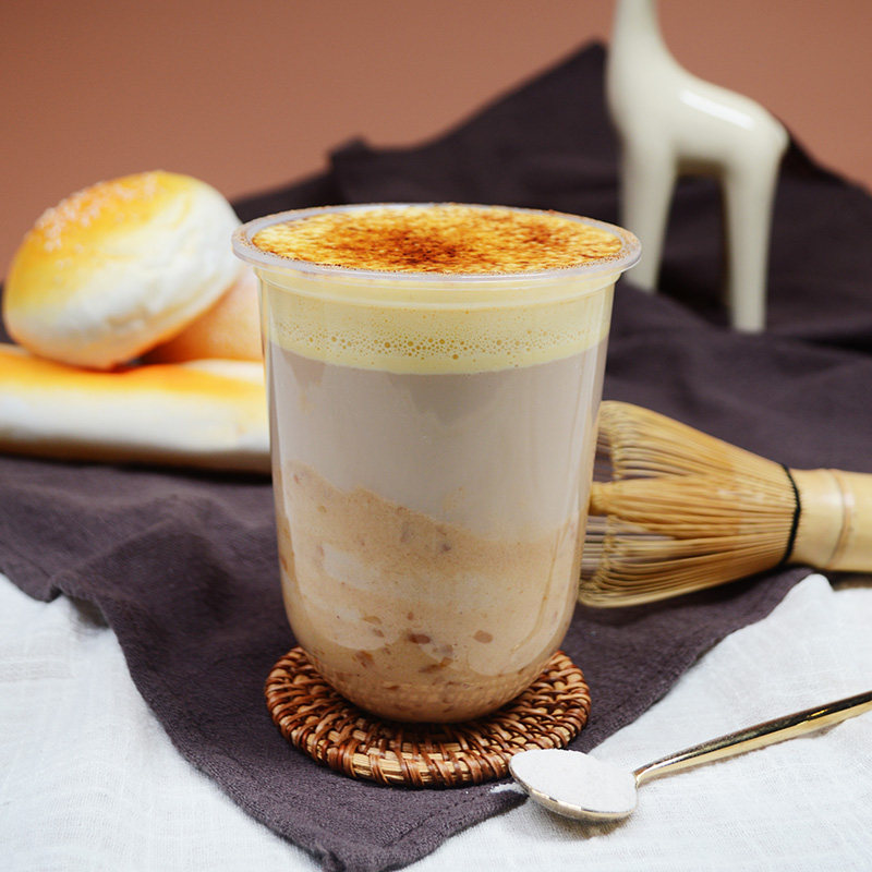 听茶昵语烤布蕾粉麦咭法式焦糖烤布蕾网红热饮新品布雷奶茶店专用