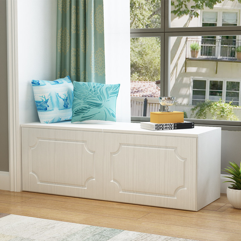 窗台榻榻米柜子地柜矮柜实木飘窗柜组组合可坐飘窗柜