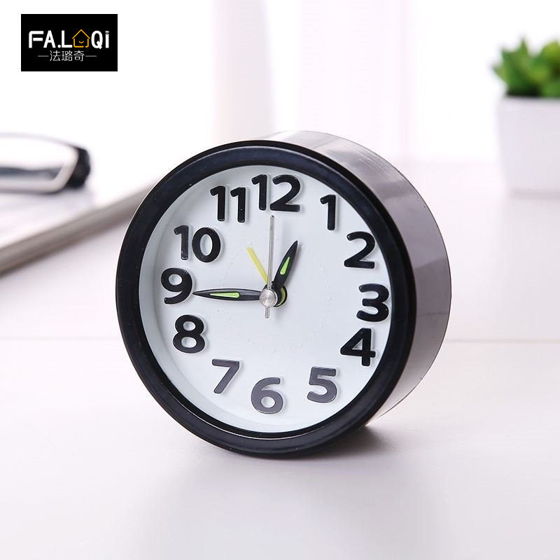 男女迷你小台钟桌面摆件电子钟表便携简约床头学生闹钟.