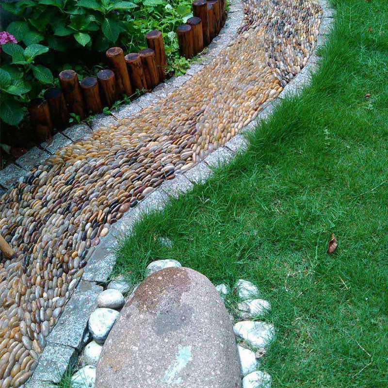 南京雨花石鹅卵石原石天然铺面石头花盆鱼缸造景彩石头彩色小石子