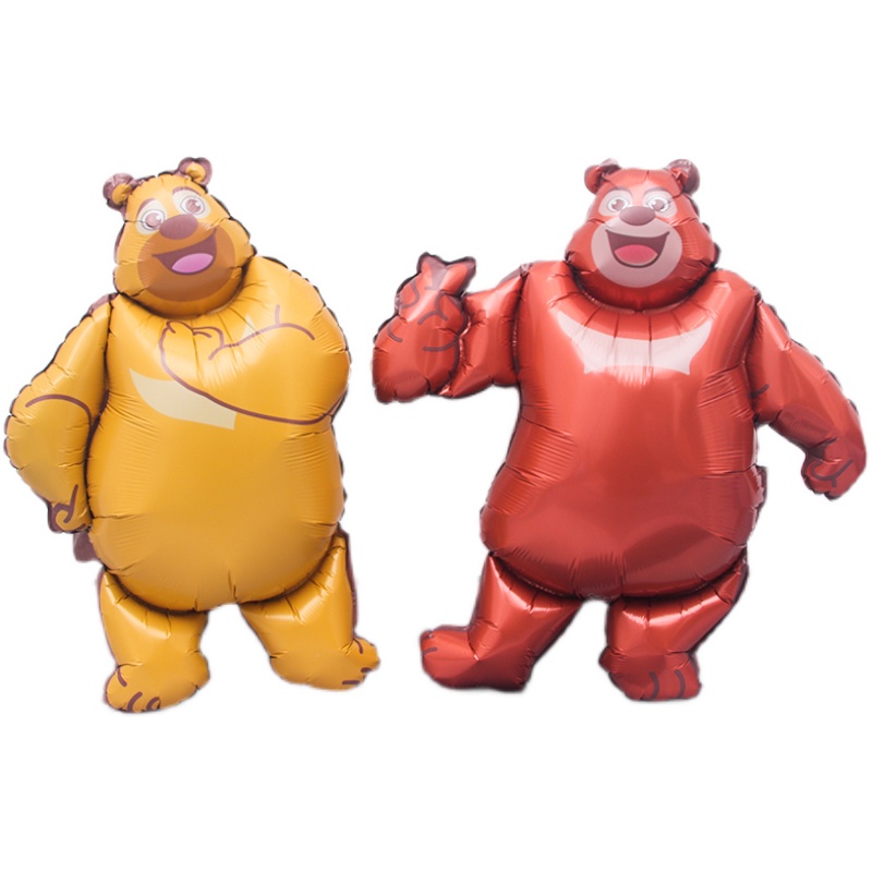 熊出没熊大熊二光头强主题铝膜气球儿童男孩卡通气球