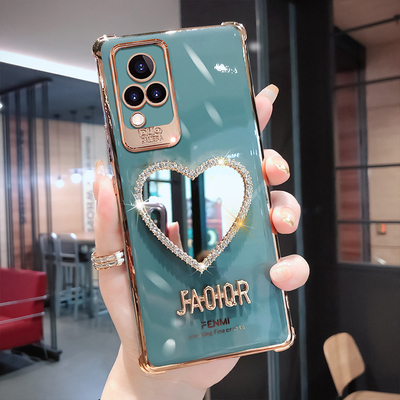 vivos9手机壳高档新款s9e全包镜头防摔硅胶软壳s9e个性创意爱心化妆