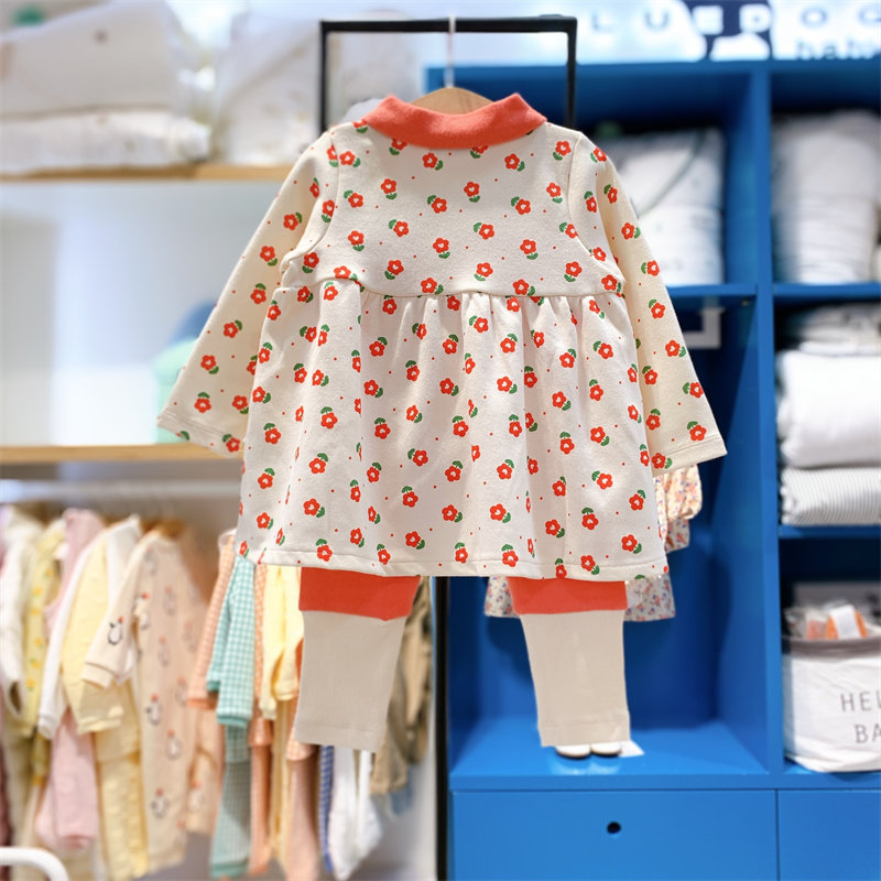 bluedog蓝狗韩国童装代购2022冬款女童洋气可爱套装