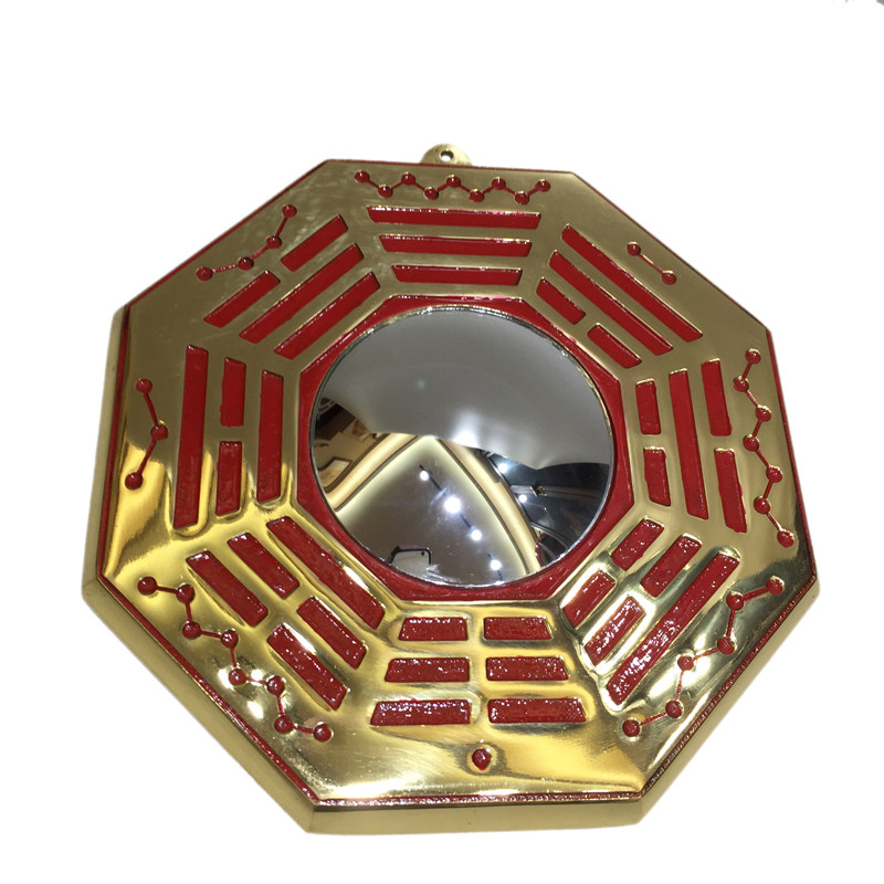 吾舍黄铜凹凸八卦铜镜手工纯铜道教道士法器其他