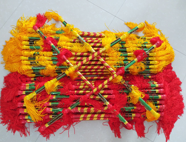 霸王连响莲湘钱杆打棒打金钱花棍包邮一根布袋更多民间运动用品