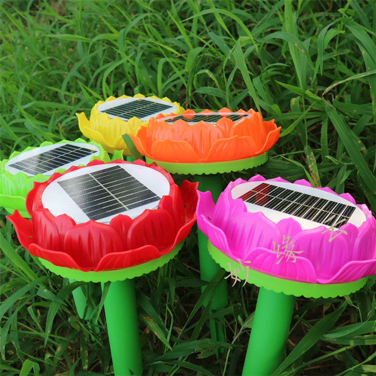 户外莲花太阳能念佛机播经机阿弥陀佛大悲咒高清音质结缘防雨墓地