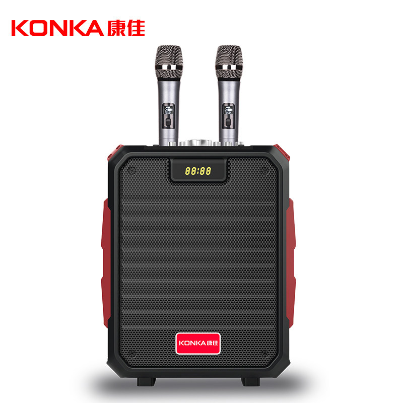 自带ok卡拉卖唱唱歌街头网红便携式音量话筒拉杆广场音箱