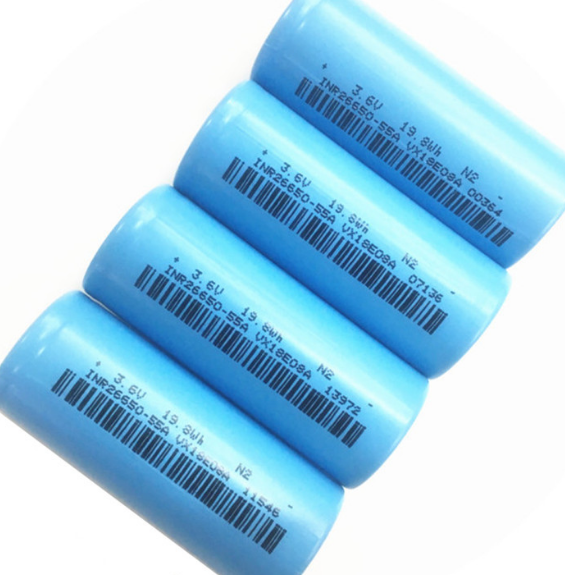 强光手电筒力朗26650三元动力3.7v锂电池5500mah充电电池电池