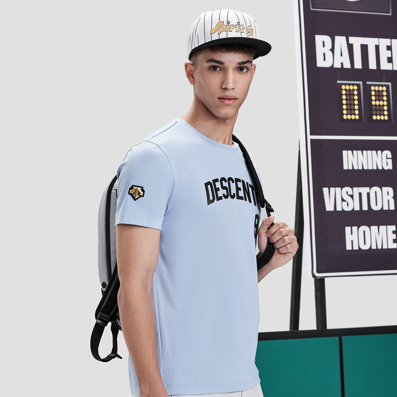 descente迪桑特baseball棒球系列男女女同短袖运动t恤
