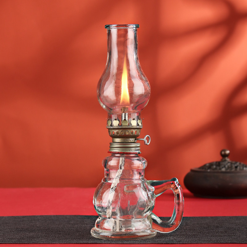 油灯酥油蜡烛复古老式煤油灯莲花花灯供佛灯供烛台