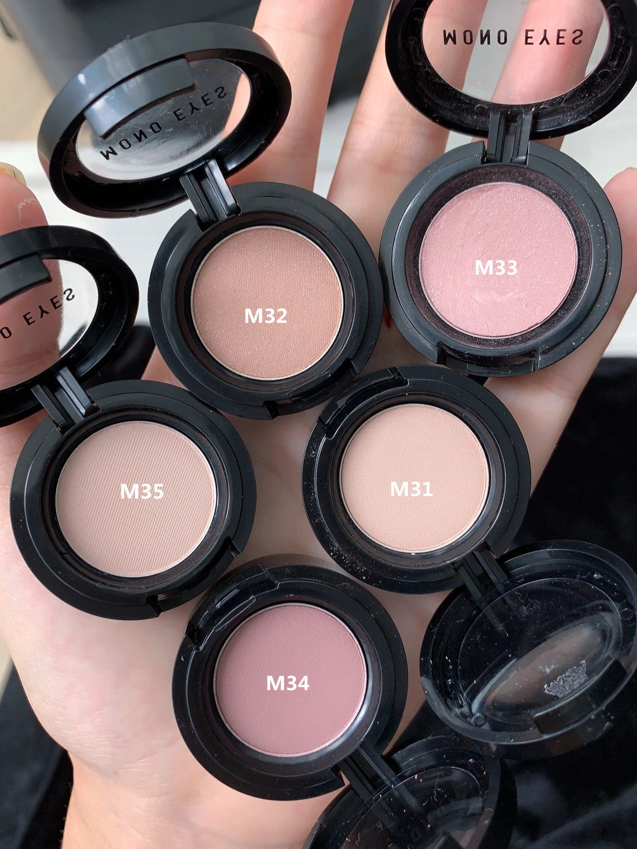 新色爱茉莉arituam单色眼影哑光微闪m28m32m33眼影