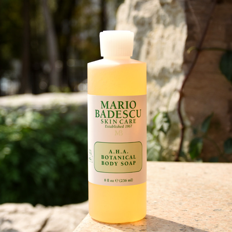 美国mario badescu果酸沐浴露去鸡皮全身去角质背部痘控油沐浴乳
