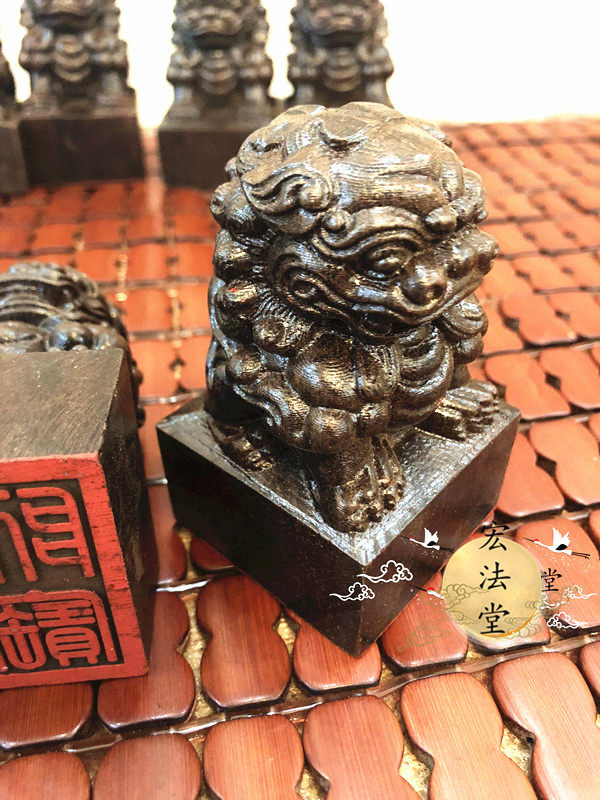 道教狮子宝印定制印章鸟篆道经三宝道教工艺品