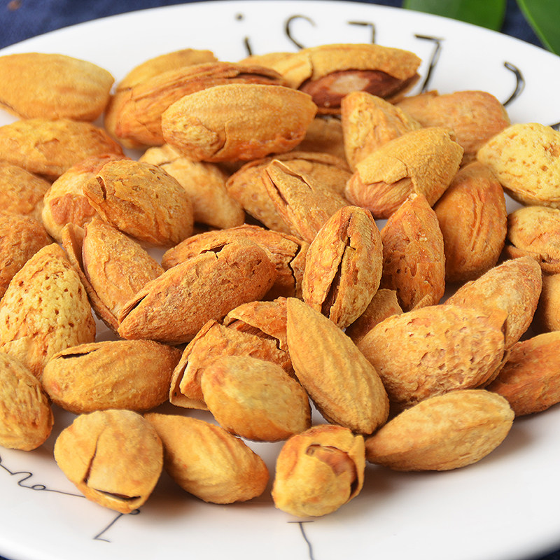 包邮新货特产壳杏np杏仁5斤装带椒盐焗巴杏仁