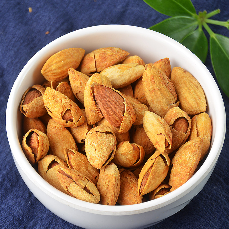 包邮新货特产壳杏np杏仁5斤装带椒盐焗巴杏仁