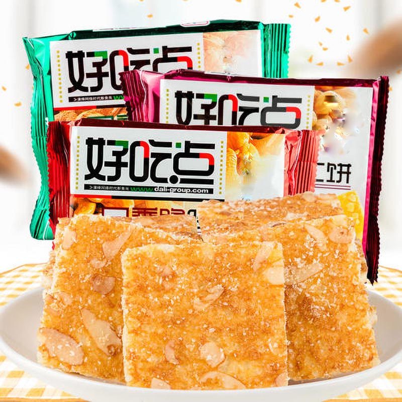 达利园好吃点饼干核桃腰果杏仁208g酥脆点心早餐酥性饼干