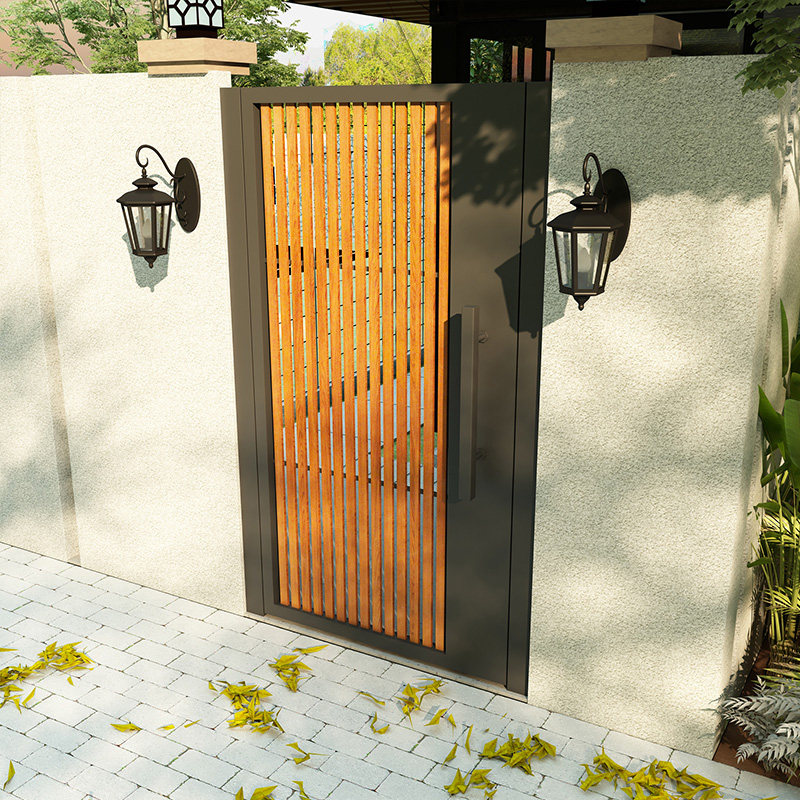 开门不锈钢铝合金别墅庭院大门户外门单小院入户庭院门