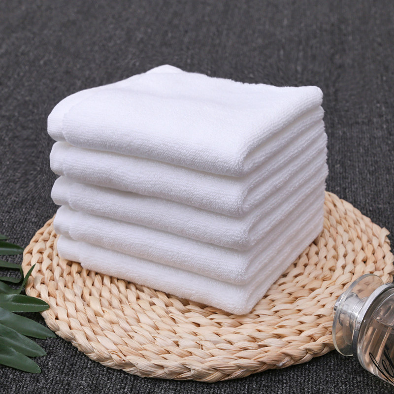 批发白色小毛巾纯棉方巾一次性抹布全棉酒店幼儿园ktv四方擦手巾