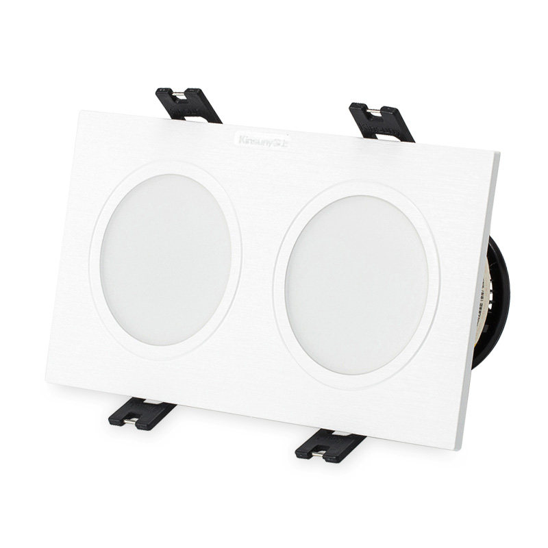 筒灯今上led嵌入式4w25开孔双头双孔格栅灯长方形筒灯