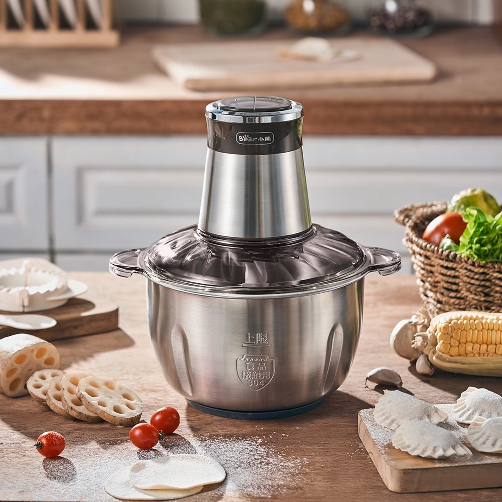 小熊绞肉机料理机家用电动不锈钢多功能小型肉馅碎菜绞肉