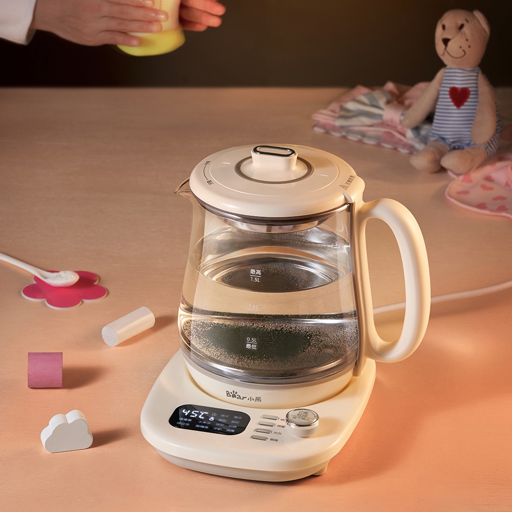 小熊养生壶家用全自动加厚玻璃多功能煮茶壶燕窝机隔水炖养身壶