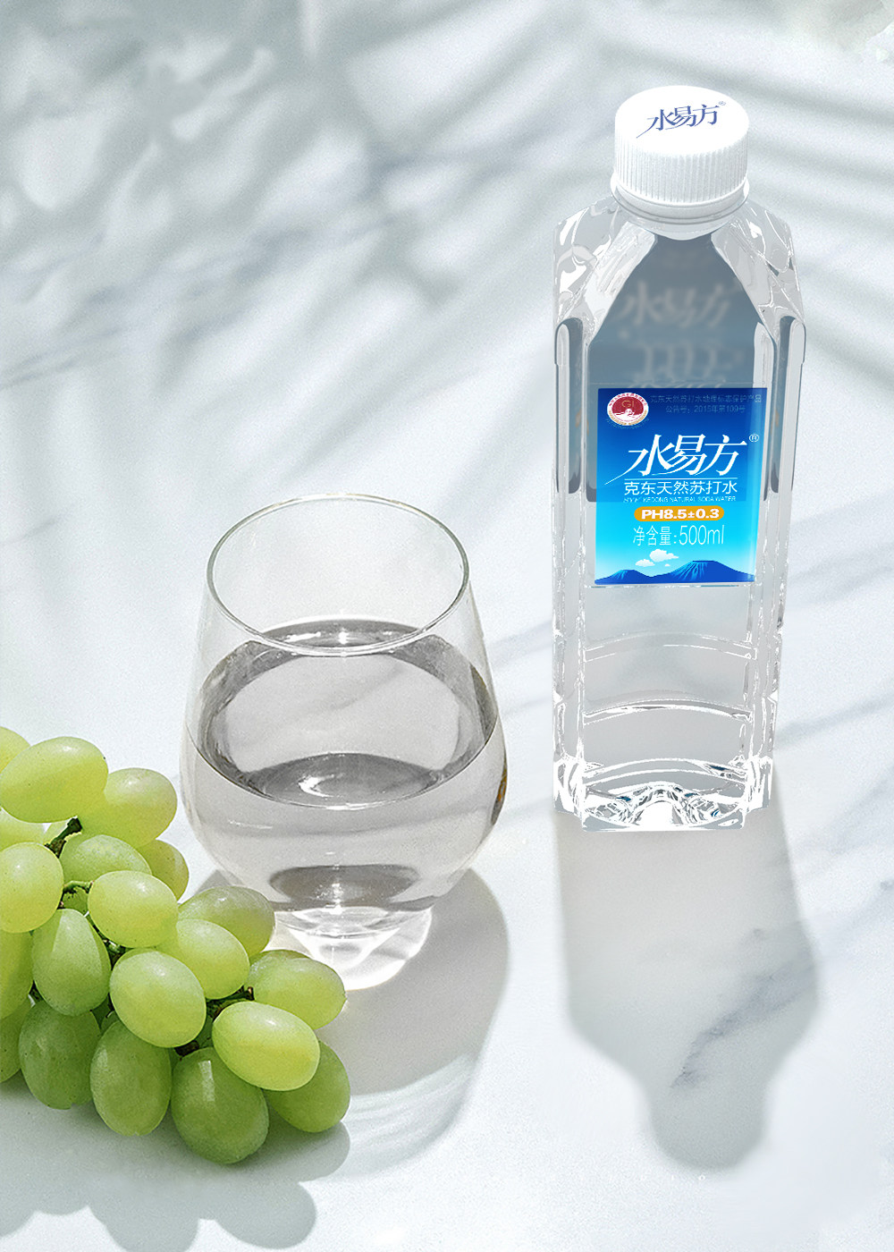 新日期日期易方天然苏打水500ml弱碱饮用水包邮饮用水