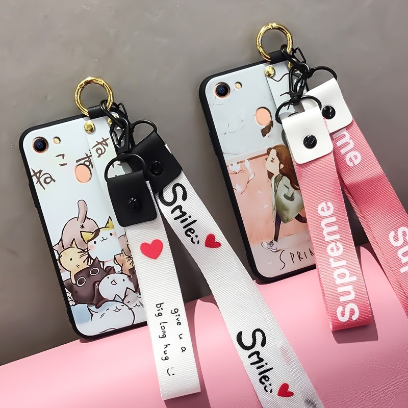 oppoa73手机壳女款a73t情侣硅胶软壳a73m防摔0pp0腕带支架opp挂绳opa