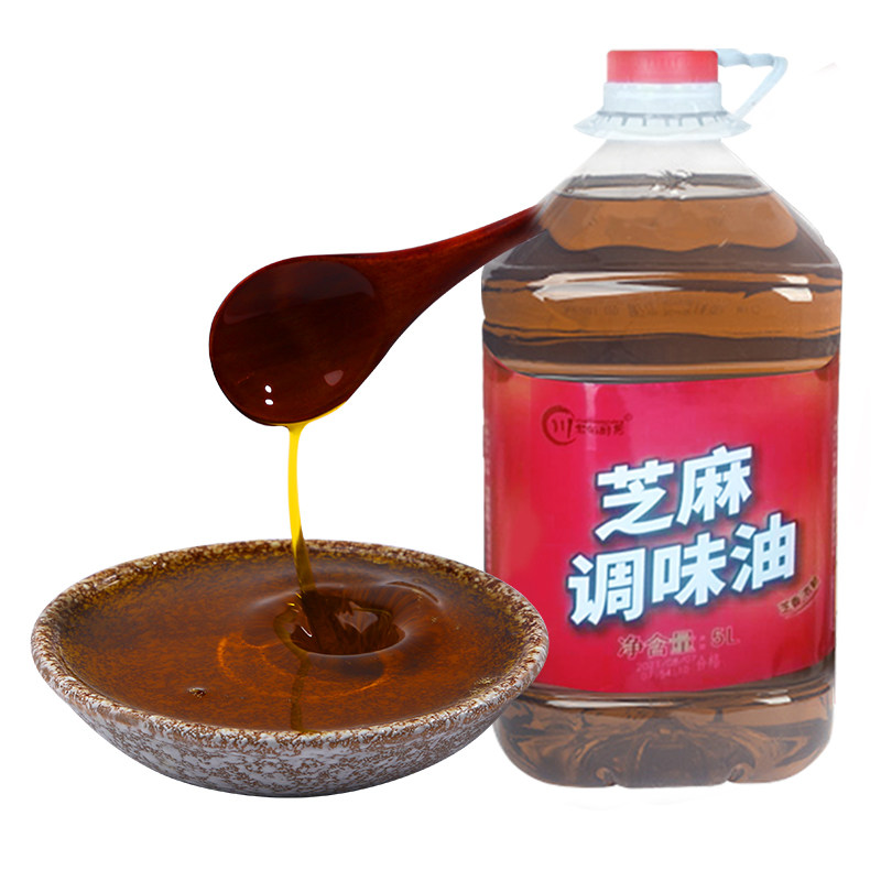 川宝厨房芝麻调味5l商用餐饮桶装芝麻油火锅香油