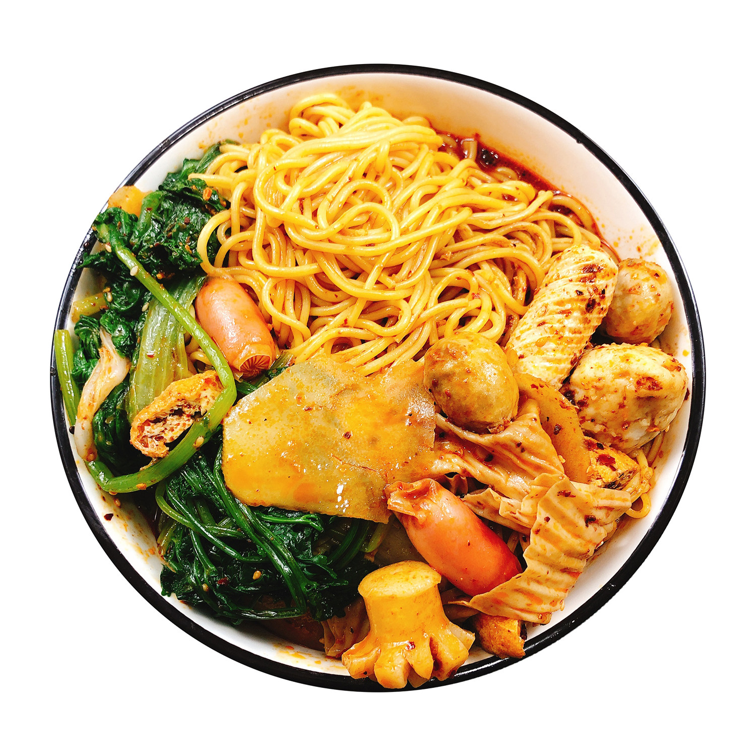 麻辣烫九星星川东北5份装包邮送素菜包黏糊自煮冲泡方便面