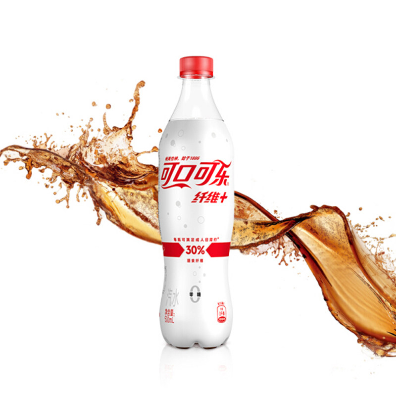 可口可乐纤维雪碧膳食系列500ml包装汽水无糖零卡碳酸饮料