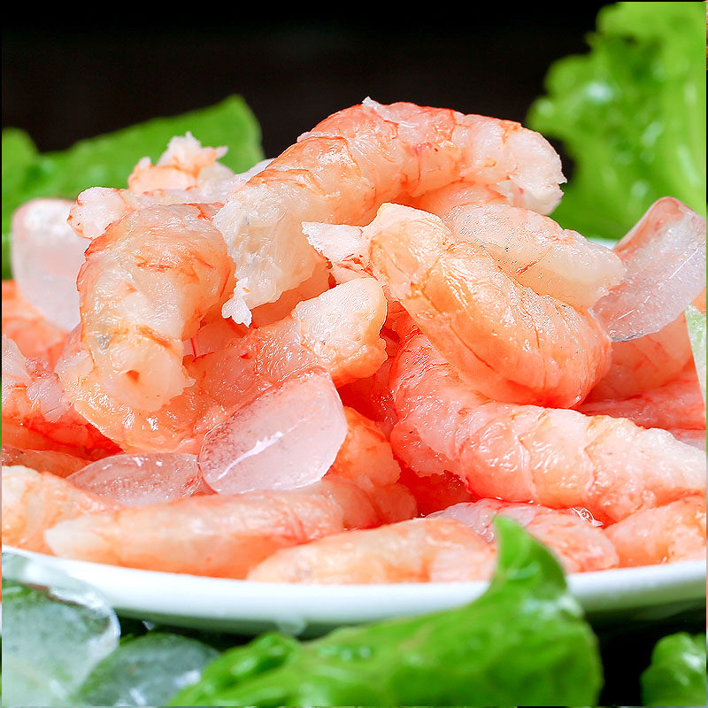大虾虾仁星渔野生海鲜活活现海虾海鲜水产青岛虾仁
