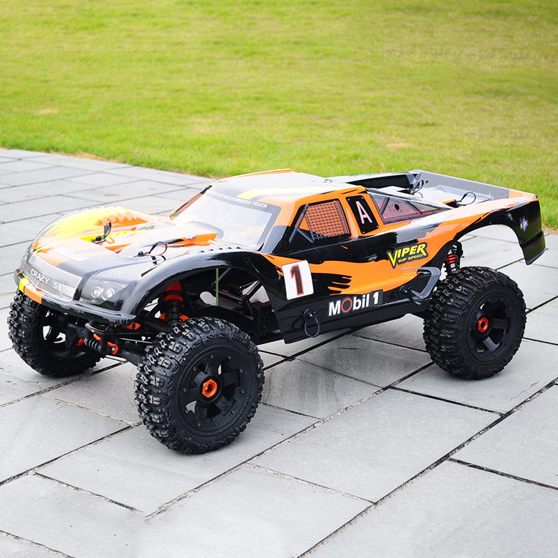 遥控车模型汽油新款若凡baja5t燃油型车性价车模