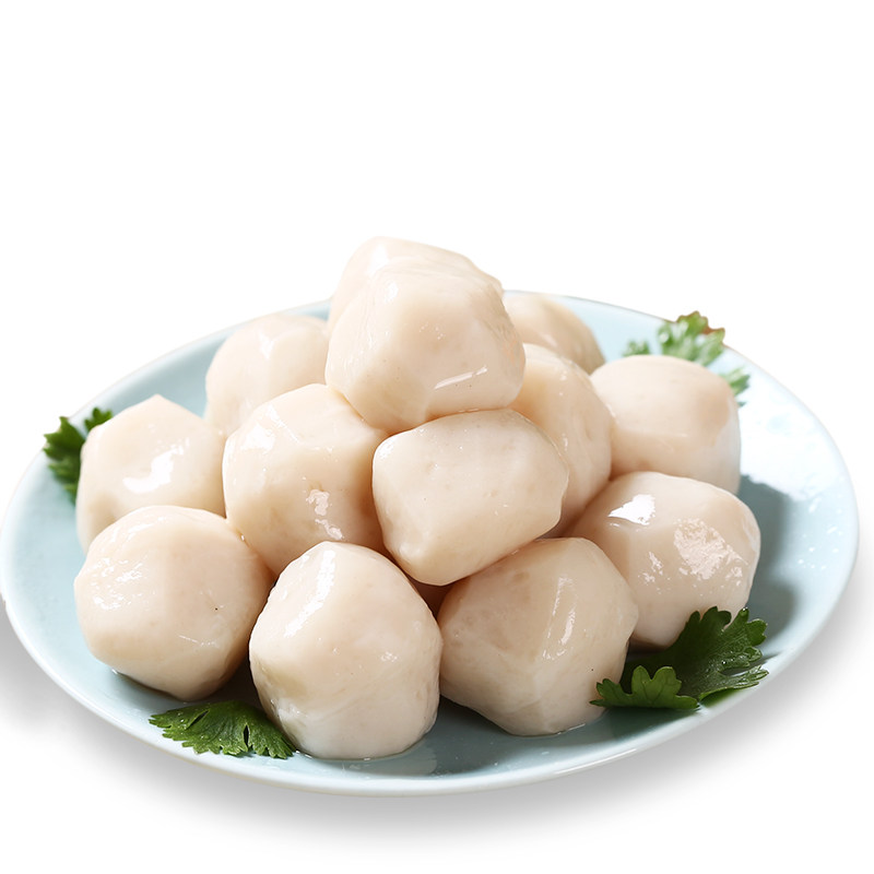 【齐善素食_素墨鱼丸】魔芋素食热炒火锅配菜煮汤仿荤
