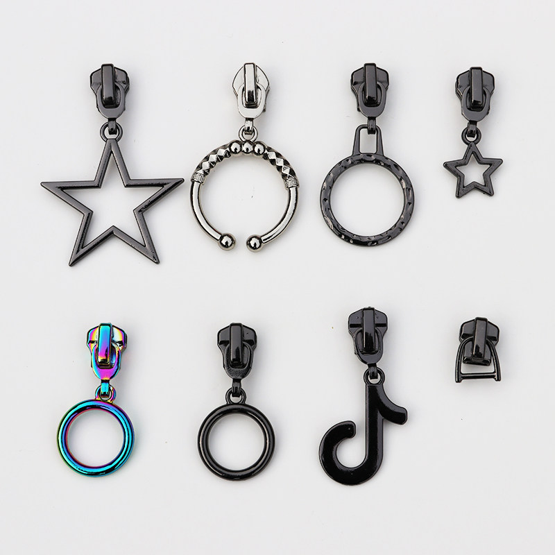 拉链鞋子配件鞋扣靴子后跟装饰金属拉头修鞋鞋扣