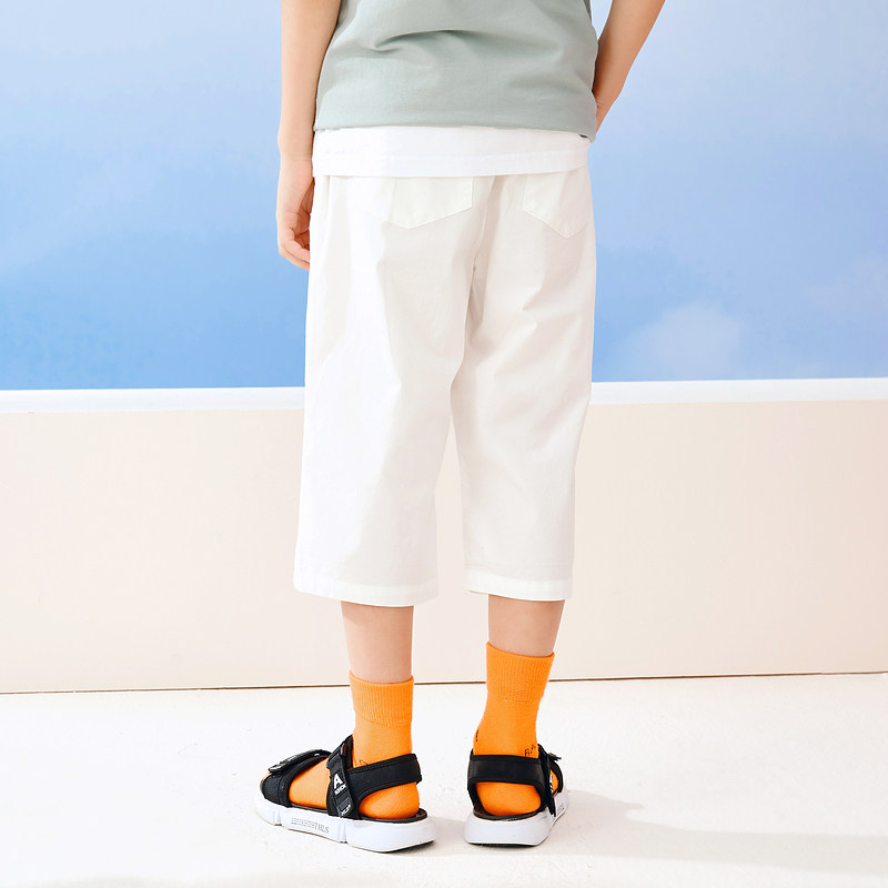 男生女生裤子时髦宝宝裤男七分童装洋气时尚新品裤子