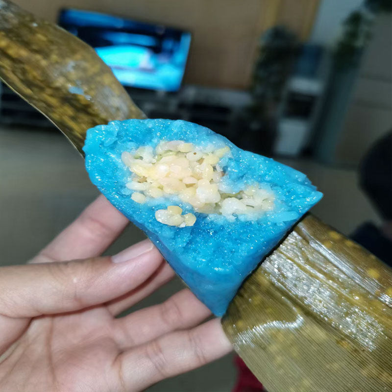 云南特产七彩花米饭植物染色五色糯米绿豆五花粽子
