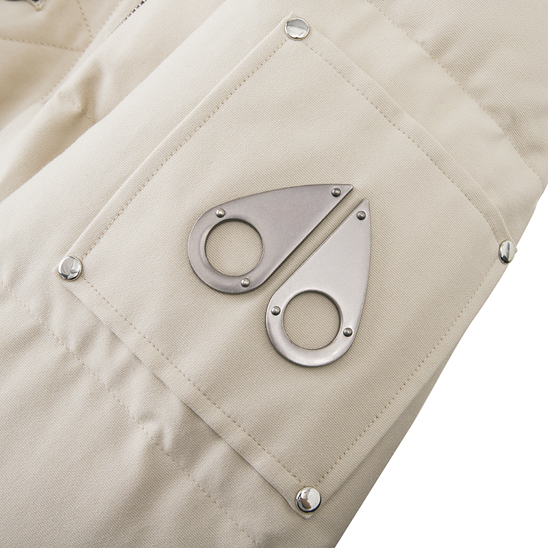 mooseknuckles21年冬季新品男士小剪刀羽绒服连帽夹克棉服外套