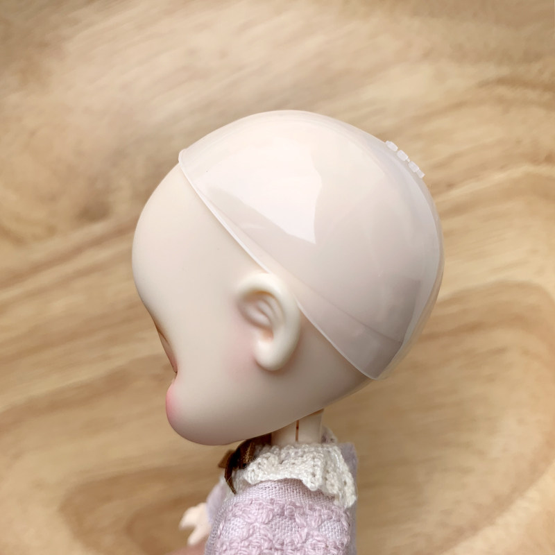 硅胶头套bjd八分ob11娃娃弹力透明染色固定bjd