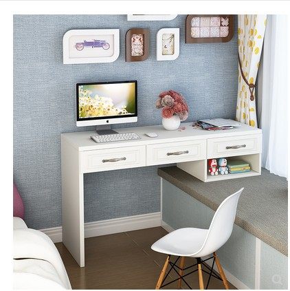 飘窗欧式电脑桌书桌卧室梳妆台简约现代学习定制电脑桌