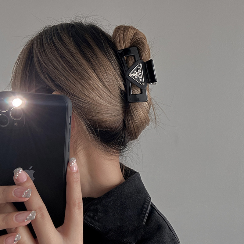 轻奢ins女发夹子发抓时尚发夹后脑勺抓夹高端发饰