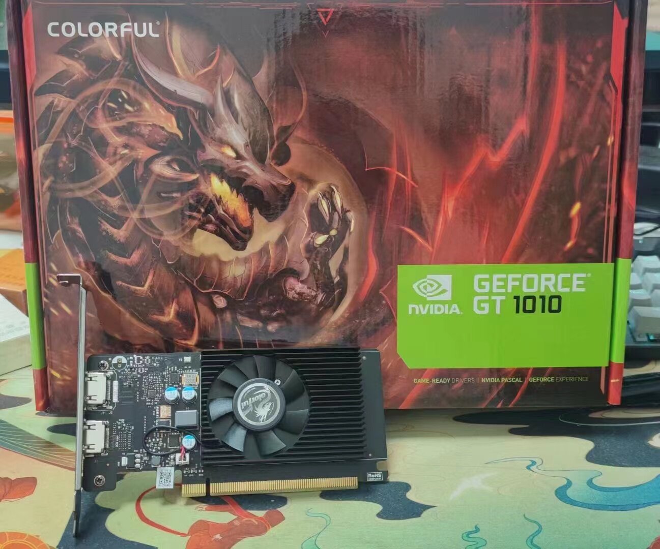 全新七彩虹gt1010lp2gd4刀卡台式机电脑办公游戏显卡