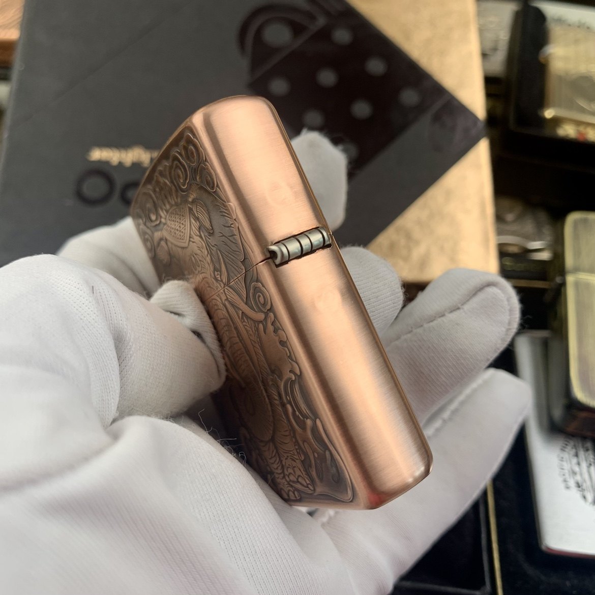 zippo打火机鬼王纯紫紫铜封侯拜相猴子大象齐天大圣zippo