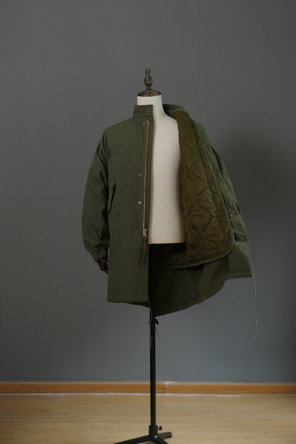 ace浮生出品m65parka复刻1978年铜拉尼龙混纺军事风衣