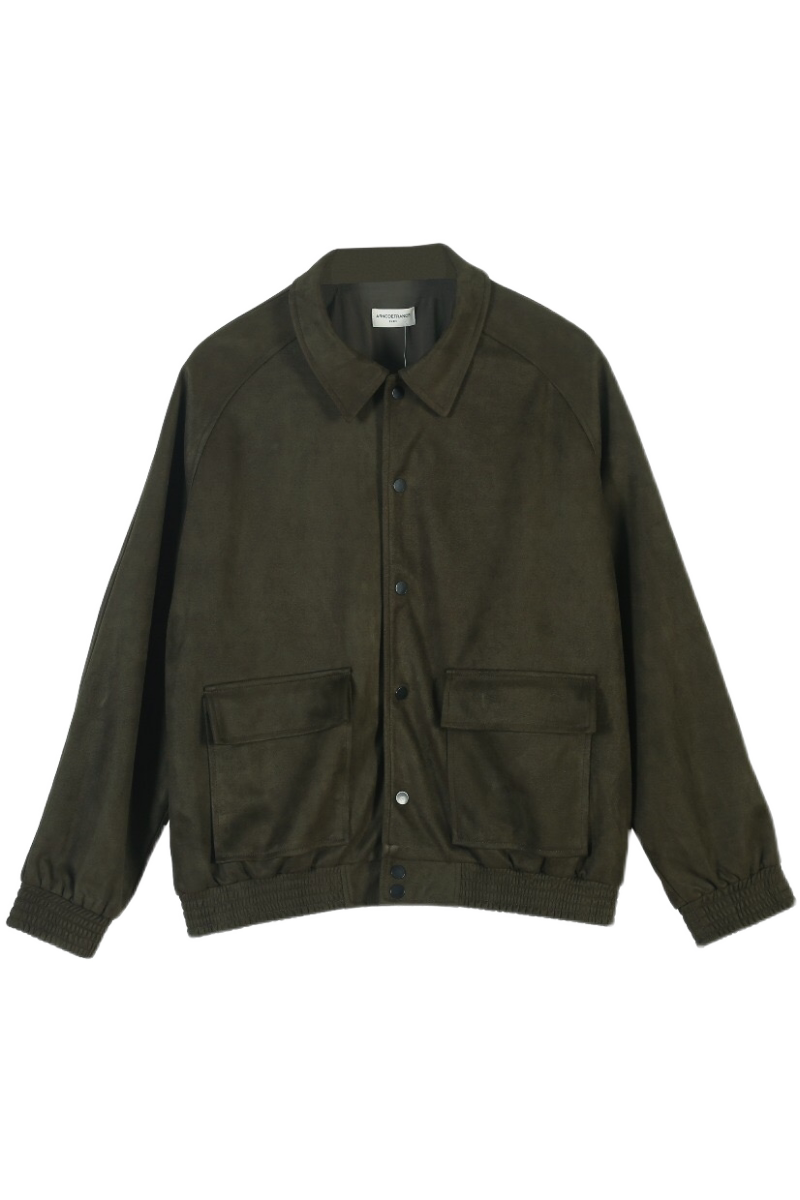 arnodefranceadf军绿麂皮工装夹克皮衣fog外套fear夹克