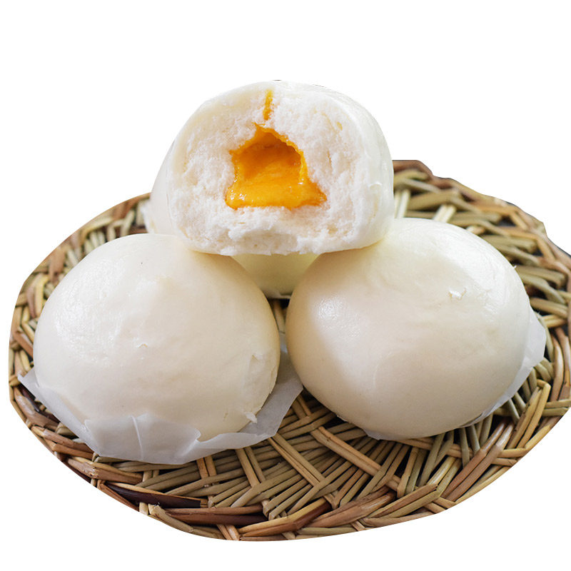 广州酒家利口福蛋黄流沙包大包480克6个装 大凤凰包广州酒家早餐