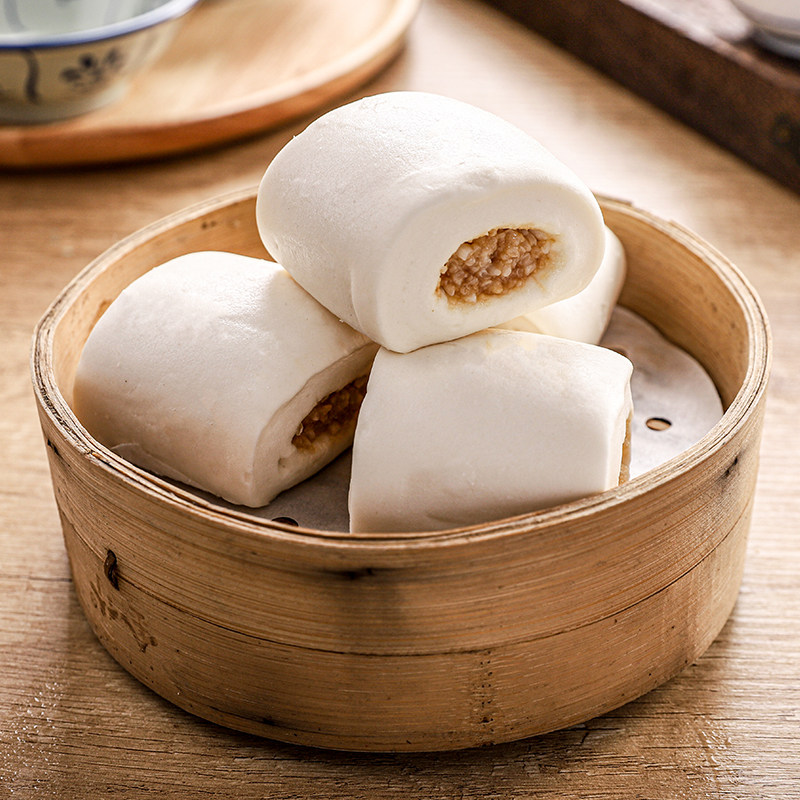 糯米早餐广东营养速冻面食包子茶楼点心心包包点