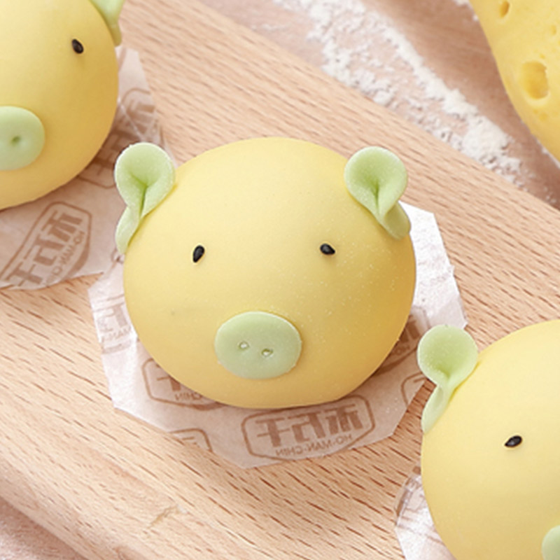 肉松猪猪包儿童可爱卡通营养早餐速冻面食点心半成品学生早点速食