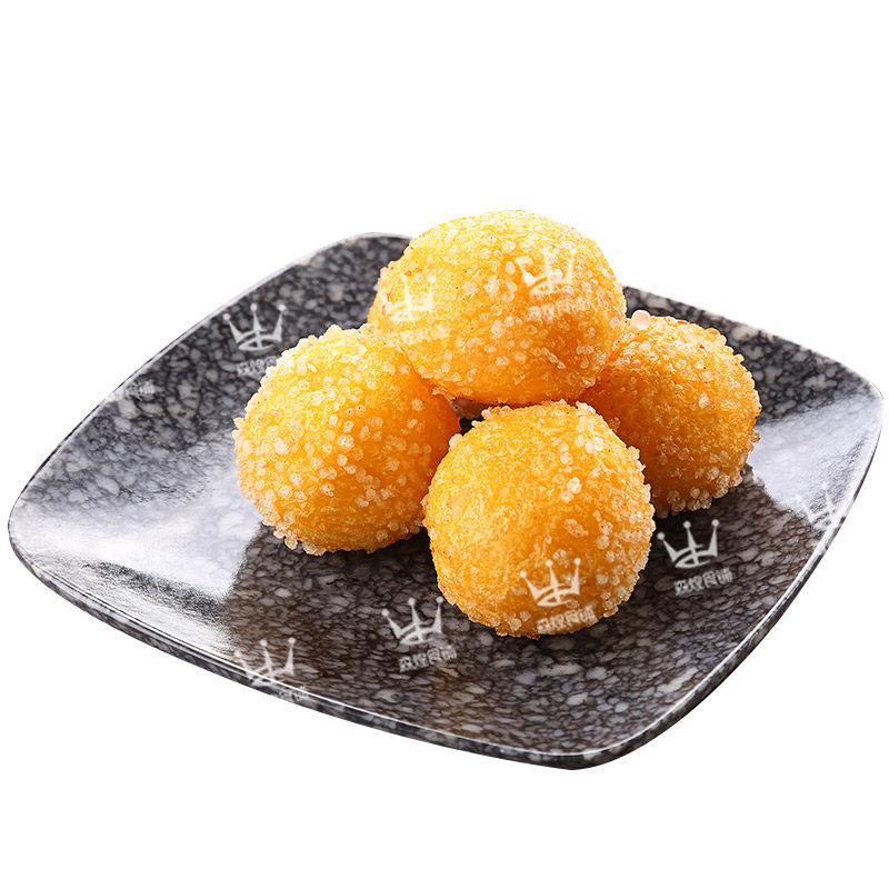 阿诺椰汁流心球爆香浓椰子汁速冻油炸小吃酒店包点