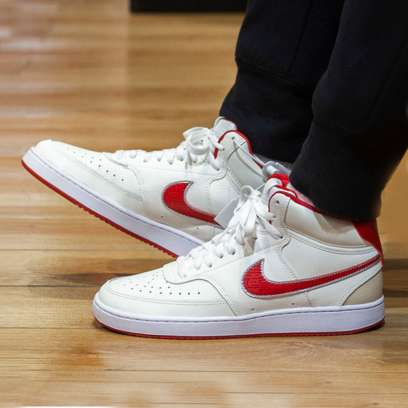 正品nike耐克2022夏新款新款红勾男子高帮休闲运动板鞋