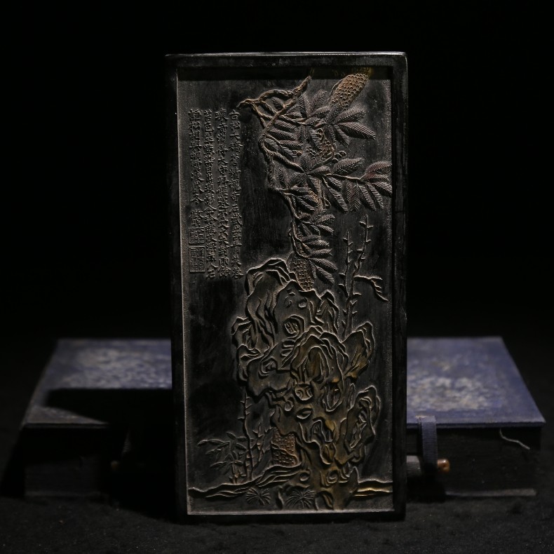 徽墨程君房古法配方石骨松大型工艺油烟老墨条墨锭文房四宝